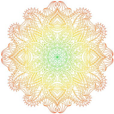 Soyut simetri süsü, çiçek deseni