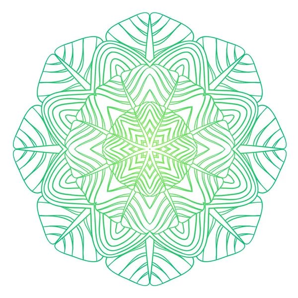 Abstracte symmetrie ornament, bloemenpatroon vector illustratie f — Stockvector