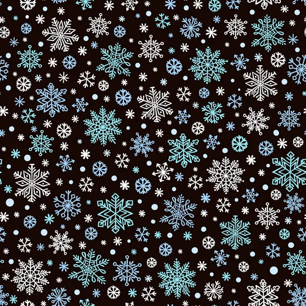 Flocon de neige dessiné main — Image vectorielle