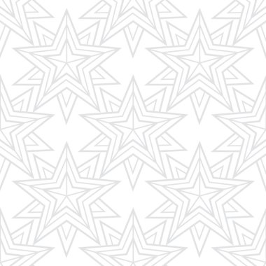 Geometrik yıldızlar, vektörsüz desen, Noel kış süsü.