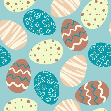 Paskalya boyalı yumurtalar pürüzsüz.