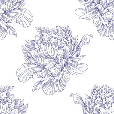 El çizimi keten çiçekleri, tasarım için vektör illüstrasyonu, afiş, poster, kapak.