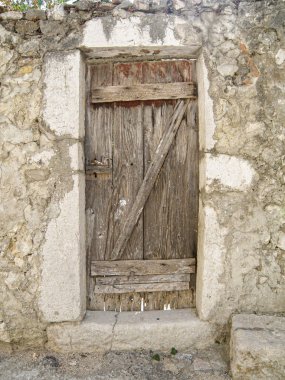 Eski ahşap kapı.