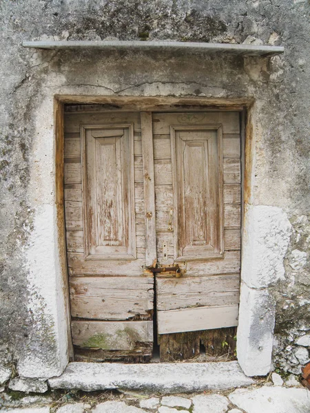 stock image the old wooden door