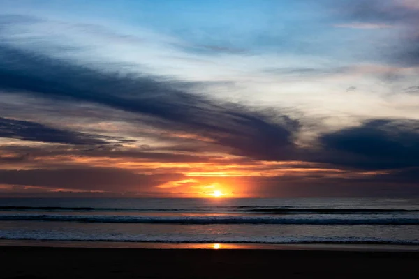Salida Del Sol Una Playa Corindi Beach Nsw Australia — Foto de Stock