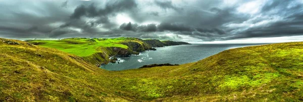 Spectacular Atlantik Coast Cliffs Abbs Head Scotland — Stock Photo, Image