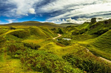 Scenic And Mysterious Fairy Glen Near Uig On The Isle Of Skye In Scotland clipart