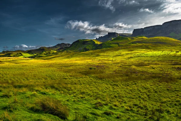 Scenic Mountain Landscape Old Man Storr Formation Isle Skye Scotland — стоковое фото