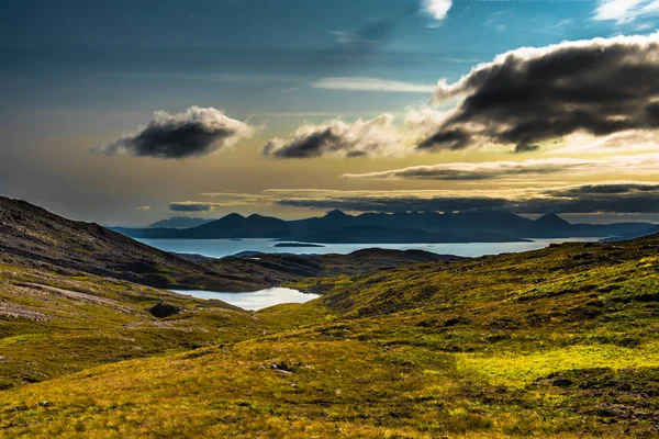 View Applecross Pass Scenic Landscape Isle Skye Scotland — Stock Photo, Image