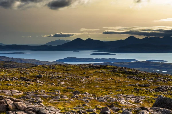 Vista Desde Paso Applecross Paisaje Escénico Isla Skye Escocia — Foto de Stock