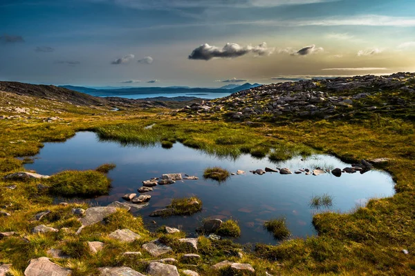 View Applecross Pass Scenic Landscape Isle Skye Scotland — стоковое фото