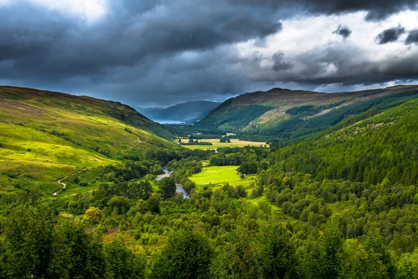 Corrieshalloch Gorge Riserva Naturale Nazionale Con Fiume Attraverso — Foto Stock