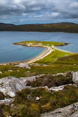 Peninsula ard Neakie Ile lime fırınlar Içinde Loch Eriboll Içinde Scotland