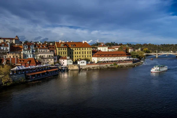 Kathedraal Van Sint Vitus Kasteel Van Hradí Rivier Moldavië Praag — Stockfoto