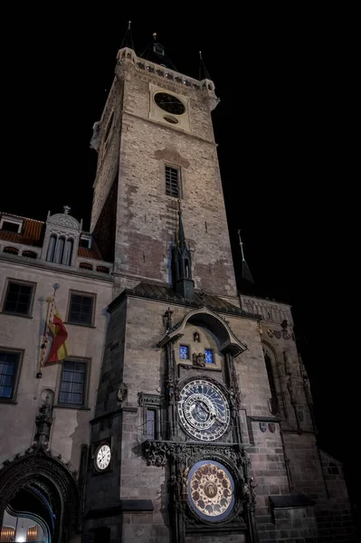Rynek Starego Miasta Zegarem Astromonicznym Pradze Czechach — Zdjęcie stockowe