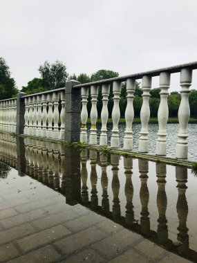 Moskova 'daki Izmailovsky Parkı. Yansıma