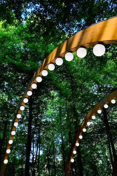 Lanternas Sokolniki Park Moscú — Fotografia de Stock