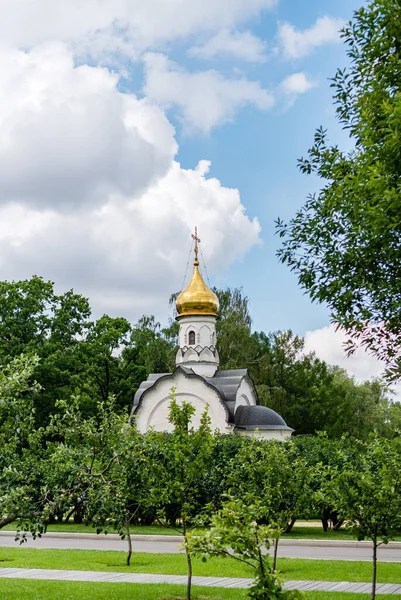 Tempel Kapel Vdnkh Park Moskou Zomer 2020 — Stockfoto