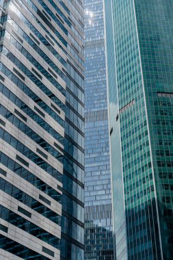 Moskova 'da gökdelenlerin camdan binaları