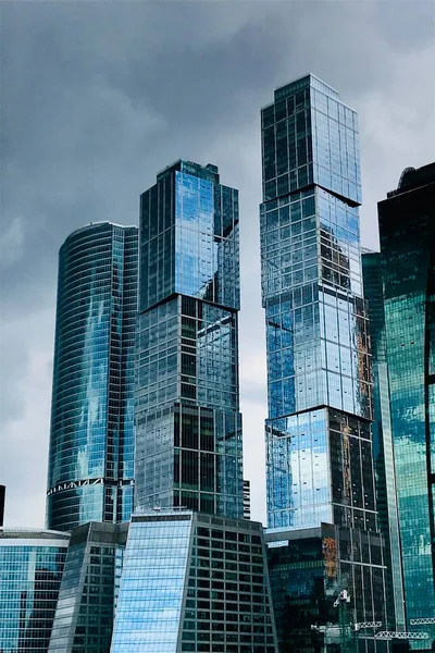 Vista Los Rascacielos Moscú Verano —  Fotos de Stock