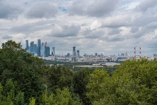 Från Observationsdäcket Moskva City Sommar Moskva — Stockfoto