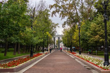 2020 yazında Moskova Petrovsky Bulvarı