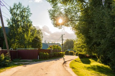 Pereslavl-Zalessky köyünde gün batımı