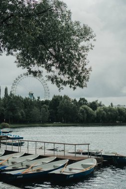 Moskova 'daki Izmailovsky Park' ta sonbahar