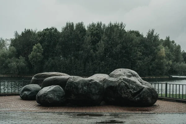 Velké Kameny Izmailovského Parku Moskvě — Stock fotografie
