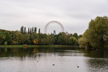 Moskova 2020 Izmailovsky Parkı 'nda sonbahar.