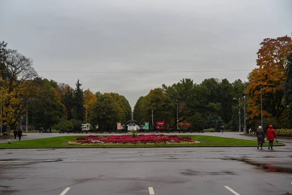 2020年秋のモスクワのソコルニキ公園 — ストック写真