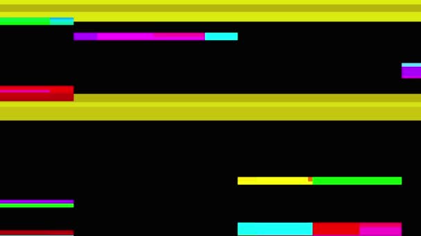 Dijital piksel gürültü arızası efekti. — Stok video