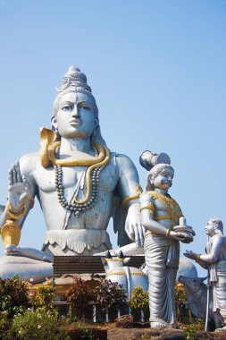 Lord Shiva heykeli Murudeshwar. Karnataka, Hindistan