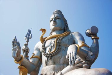 Lord Shiva heykeli Murudeshwar. Karnataka, Hindistan