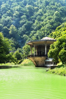 Psyrtskha Tren İstasyonu. Yeni Athos, Abhazya Cumhuriyeti.