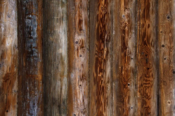 Log Huis Muur Achtergrond Oude Verweerde Oranje Logs Houten Achtergrond Rechtenvrije Stockfoto's