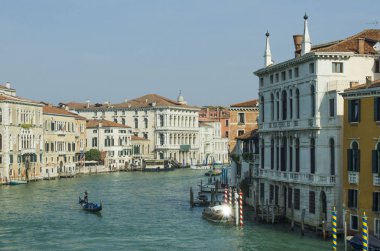 17.04.2019. İtalya. Venedik. Büyük Kanal Manzarası.