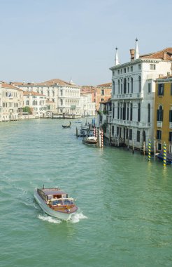 İtalya. Venedik. Grand Canal görünümünü.