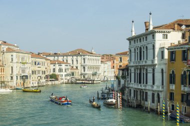 17.04.2019. İtalya. Venedik. Büyük Kanal Manzarası.