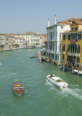 17.04.2019. İtalya. Venedik. Büyük Kanal Manzarası.