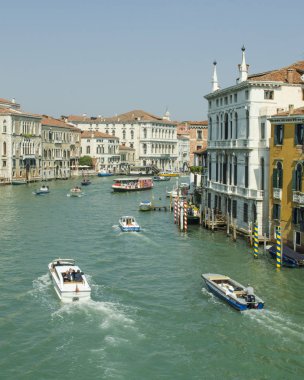 17.04.2019. İtalya. Venedik. Büyük Kanal Manzarası.