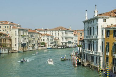 İtalya. Venedik. Grand Canal görünümünü.