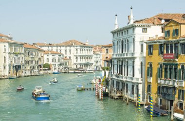 17.04.2019. İtalya. Venedik. Büyük Kanal Manzarası.