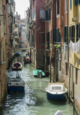 İtalya. Venedik. Venedik kanalı. 