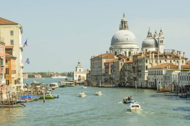 15.04.2019. İtalya. Venedik. Büyük Kanal Görünümü.
