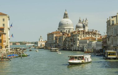 15.04.2019. İtalya. Venedik. Büyük Kanal Görünümü.