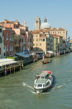 18.04.2019. İtalya. Venedik. Büyük Kanal Görünümü.