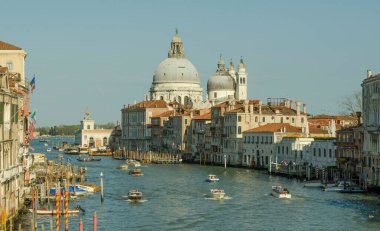 18.04.2019. İtalya. Venedik. Büyük Kanal Görünümü.