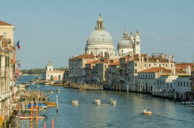 18.04.2019. İtalya. Venedik. Büyük Kanal Görünümü.