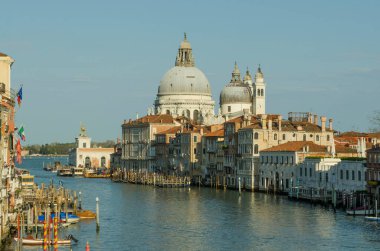 18.04.2019. İtalya. Venedik. Büyük Kanal Görünümü.